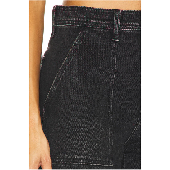 PISTOLA NWT Evereve Penny Utility High Rise Wide Leg Black Denim Collins // 24 - Picture 4 of 16